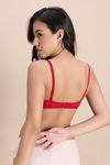 Zivame Love Potion Padded Non Wired Medium Coverage Tshirt Bra - Jalapeno Red — thumbnail 3